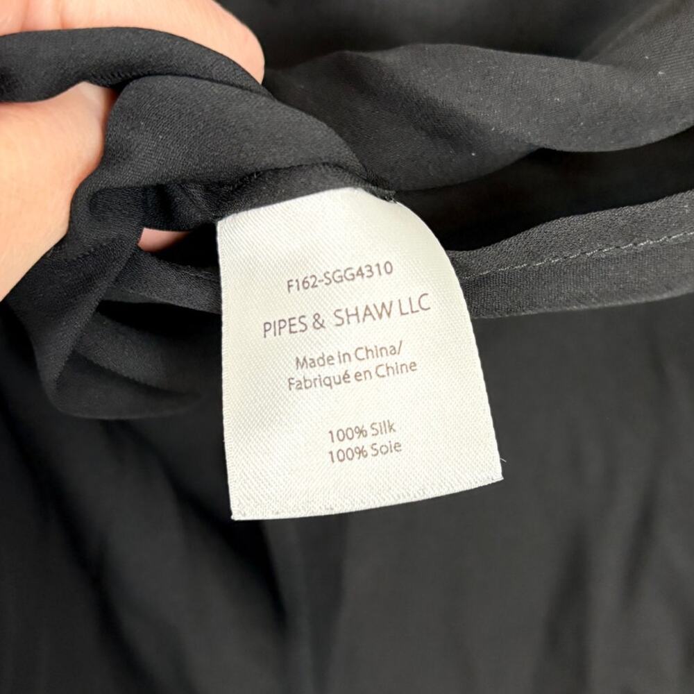 Veronica Beard Silk Button Front Split Back Long … - image 5